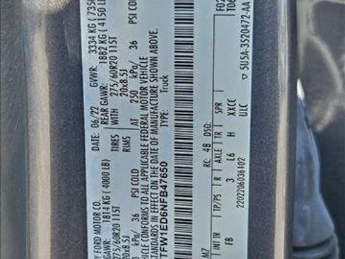 Used 2022 Ford F150 XLT w/ Equipment Group 302A High image 15