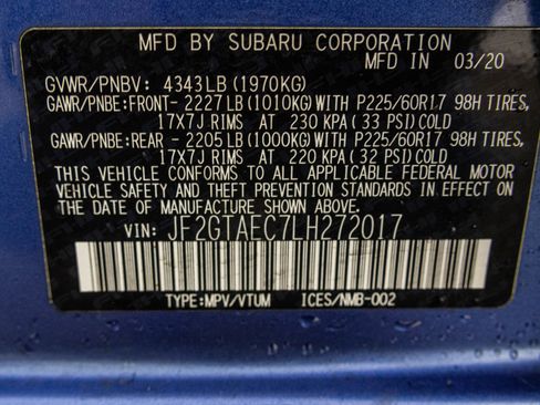 Used 2020 Subaru Crosstrek 2.0i Premium w/ Moonroof Package 1 image 52