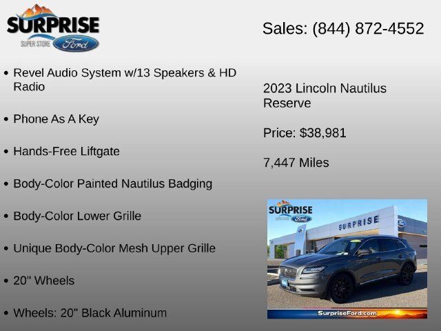 Used 2023 Lincoln Nautilus Reserve w/ Monochromatic Package AWD/4WD image 18