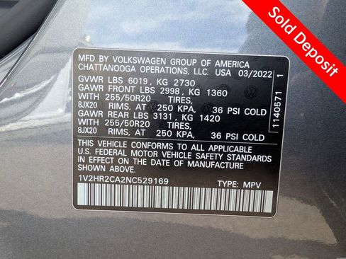 Used 2022 Volkswagen Atlas SE image 32