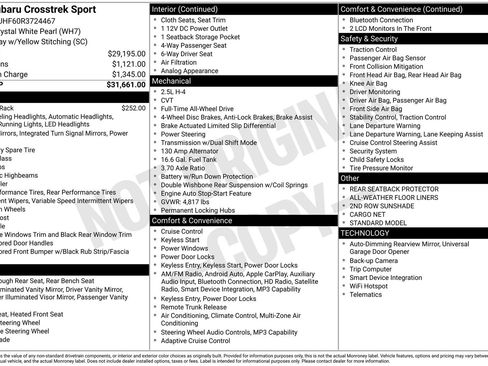 Certified 2024 Subaru Crosstrek 2.5i Sport AWD/4WD image 7