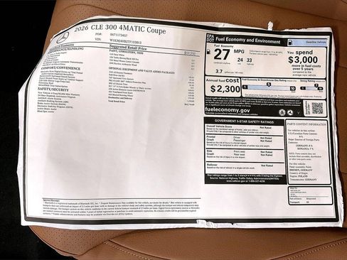New 2026 Mercedes-Benz CLE 300 4MATIC Coupe image 19