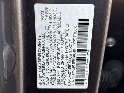 Used 2023 Honda Ridgeline RTL image 26