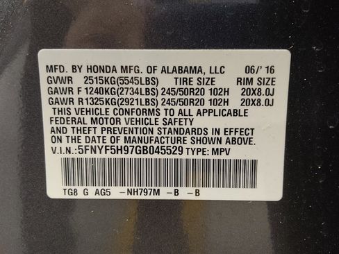 Used 2016 Honda Pilot Touring image 33