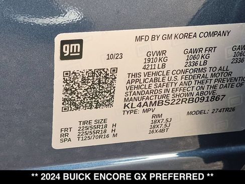 Used 2024 Buick Encore GX Preferred FWD image 28