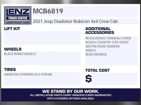 Used 2021 Jeep Gladiator Rubicon AWD/4WD image 2