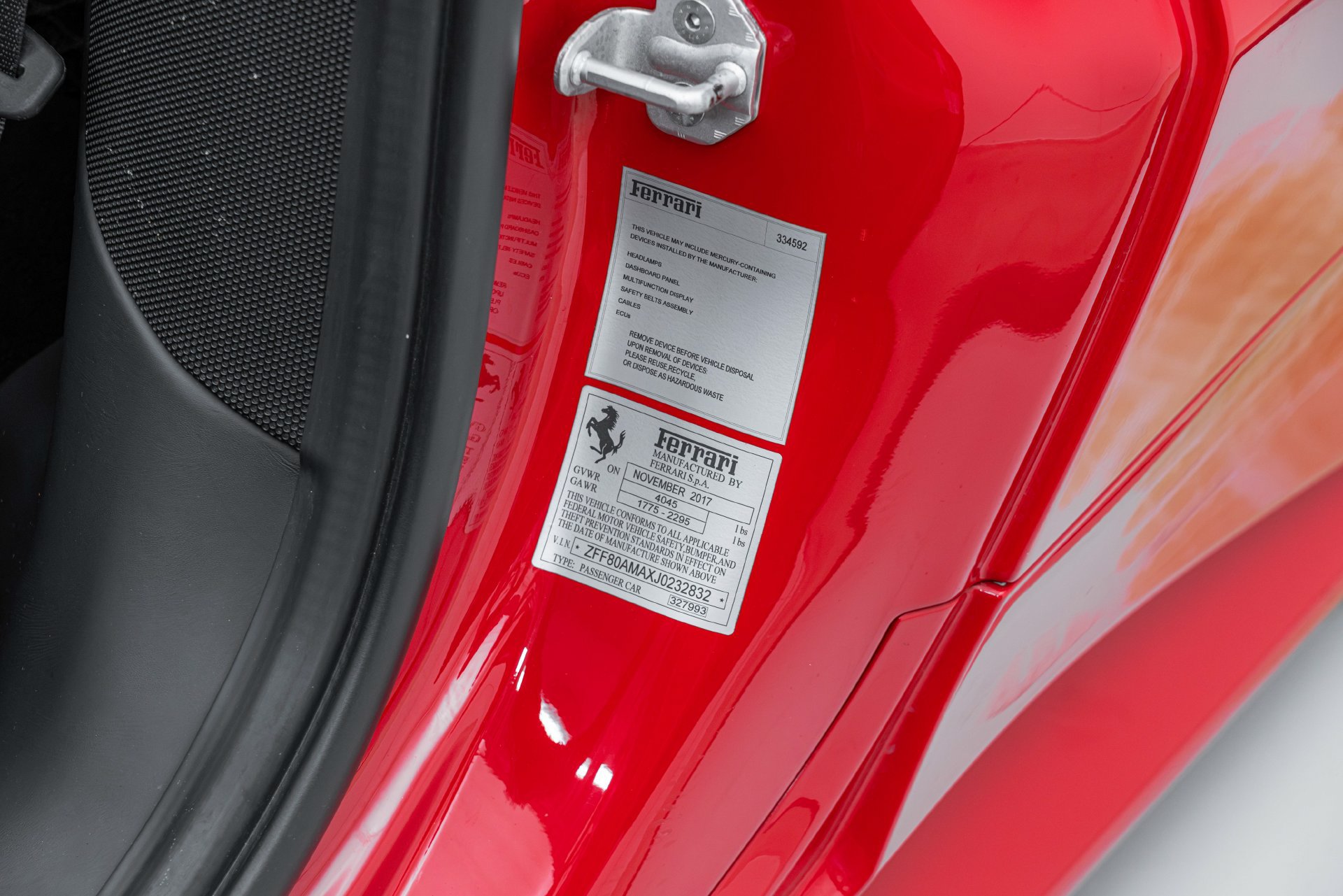 Certified 2018 Ferrari 488 Spider RWD image 27
