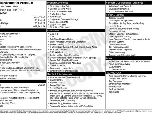 Certified 2021 Subaru Forester Premium image 35
