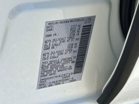 New 2026 Nissan Frontier SV image 19