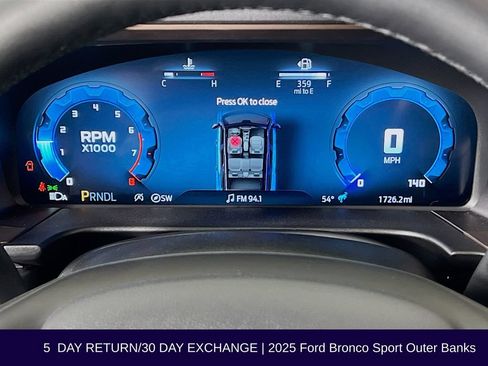 Used 2025 Ford Bronco Sport Outer Banks AWD/4WD image 16