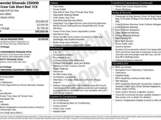 New 2026 Chevrolet Silverado 2500 Custom w/ Custom Value Package AWD/4WD image 39