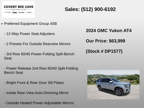 Used 2024 GMC Yukon AT4 w/ Technology Package AWD/4WD image 6