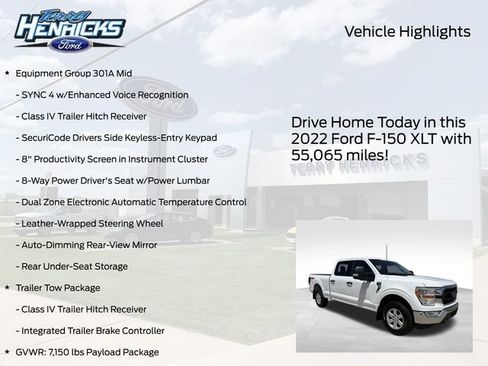 Used 2022 Ford F150 XLT w/ Equipment Group 301A Mid AWD/4WD image 4
