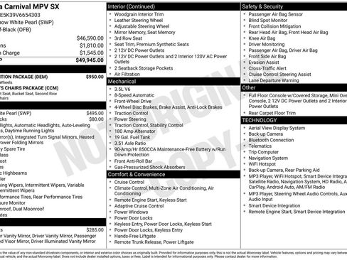 New 2027 Kia Carnival SX w/ Dark Edition Package FWD image 3