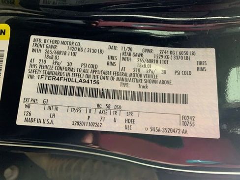 Used 2020 Ford Ranger XLT w/ Equipment Group 302A Luxury image 38