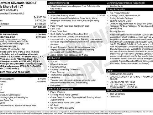 Used 2018 Chevrolet Silverado 1500 LT w/ LT Eassist Package image 6