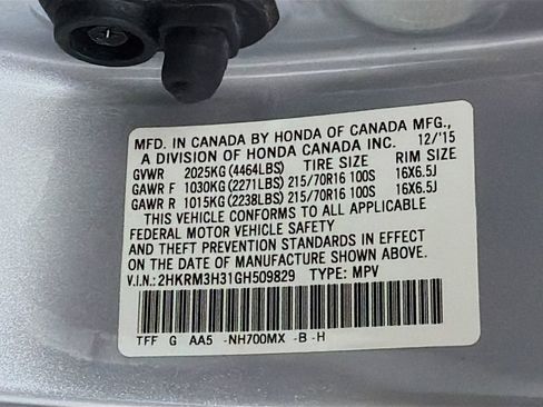 Used 2016 Honda CR-V LX image 28