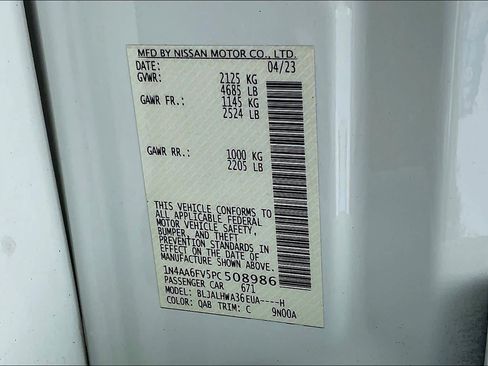 Used 2023 Nissan Maxima Platinum w/ Sport Mat Group FWD image 64