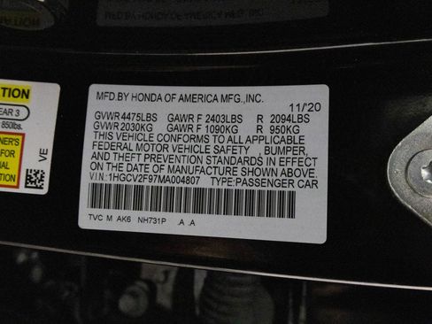 Used 2021 Honda Accord Touring image 44