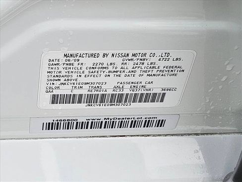 Used 2009 INFINITI G37 Journey RWD image 23