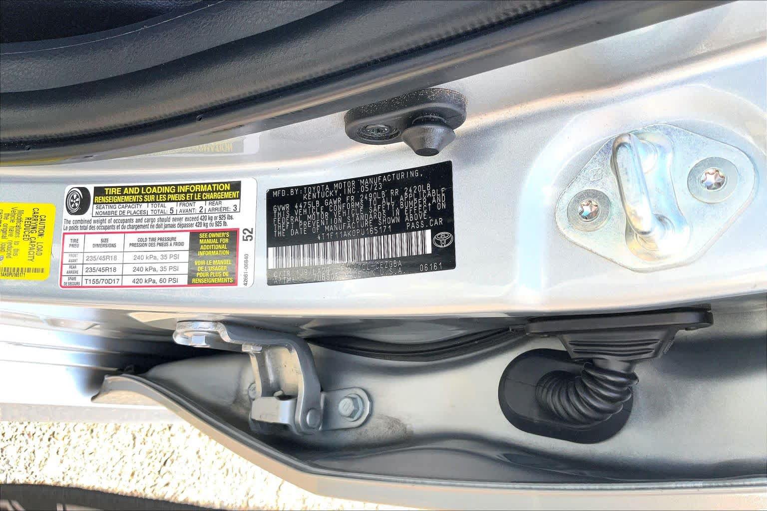 Certified 2023 Toyota Camry XLE w/ Navigation Package FWD image 36