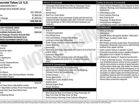 Used 2023 Chevrolet Tahoe LS w/ Driver Alert Package AWD/4WD image 9