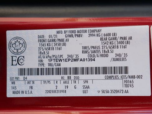 Used 2021 Ford F150 XLT w/ Equipment Group 301A Mid AWD/4WD image 68