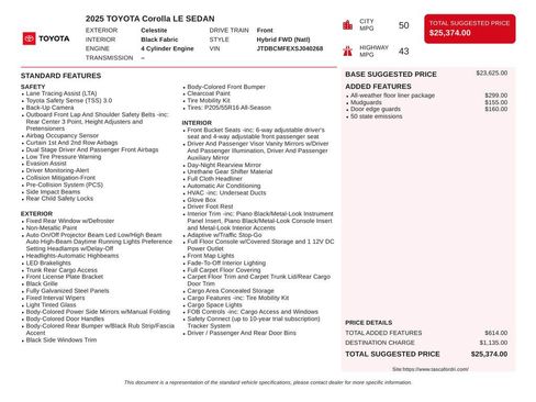 Used 2025 Toyota Corolla LE image 48