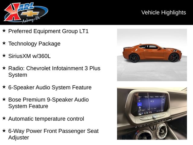 Certified 2023 Chevrolet Camaro LT w/ Technology Package RWD image 2