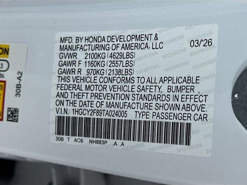 Used 2026 Honda Accord Touring image 24