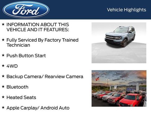 Used 2022 Ford Bronco Sport Big Bend w/ Convenience Package AWD/4WD image 5