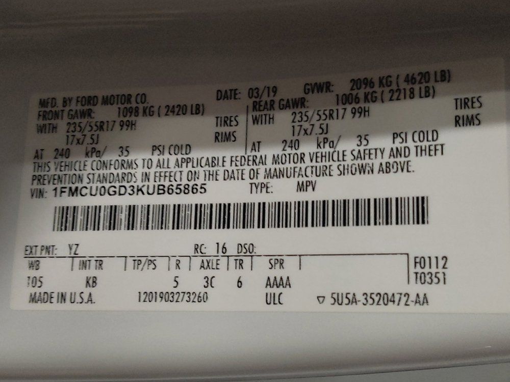 Used 2019 Ford Escape SE FWD image 33