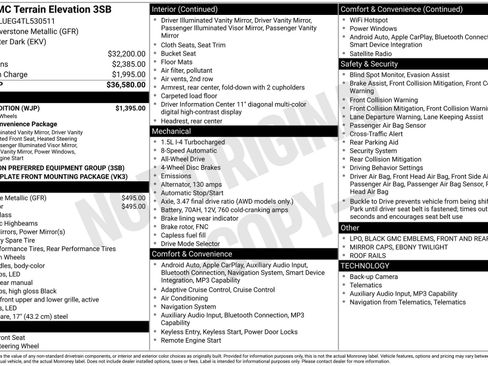 New 2026 GMC Terrain Elevation w/ Black Edition AWD/4WD image 3