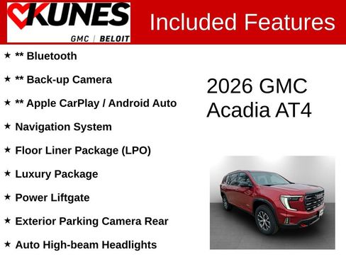 New 2026 GMC Acadia AT4 image 2