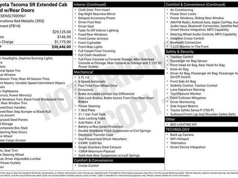 Used 2020 Toyota Tacoma SR image 2