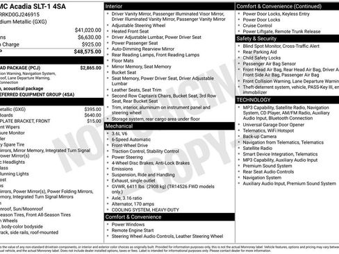 Used 2016 GMC Acadia SLT w/ Open Road Package FWD image 5