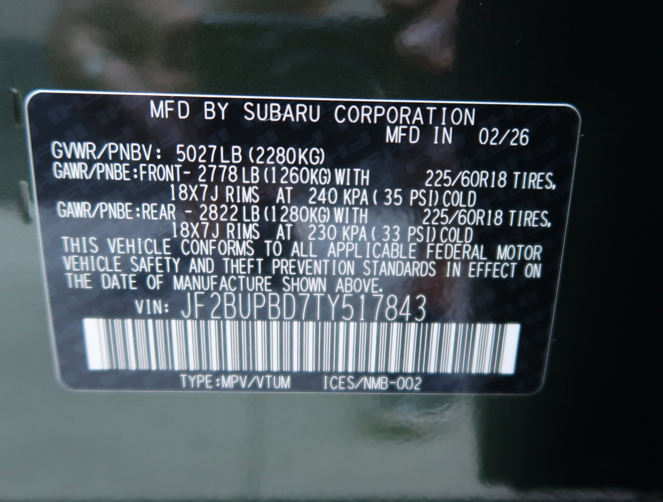 Certified 2026 Subaru Outback Premium w/ Premium/Limited Package AWD/4WD image 47