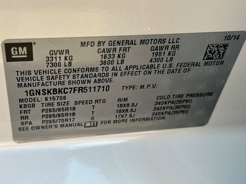 Used 2015 Chevrolet Tahoe LT w/ Max Trailering Package AWD/4WD image 26
