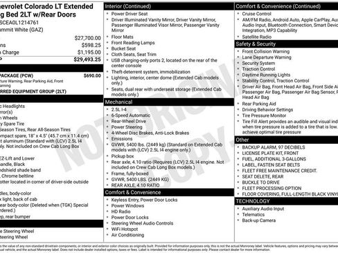 Used 2020 Chevrolet Colorado LT w/ Safety Package RWD image 3