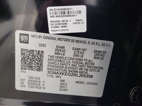 Used 2024 Chevrolet Equinox LT w/ LPO, Floor Liner Package image 33