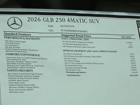 New 2026 Mercedes-Benz GLB 250 4MATIC image 29