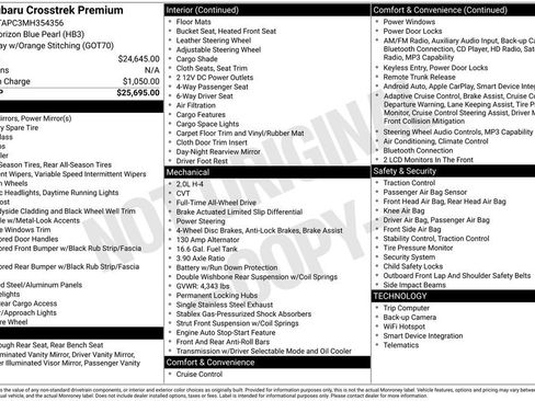 Used 2021 Subaru Crosstrek 2.0i Premium image 7