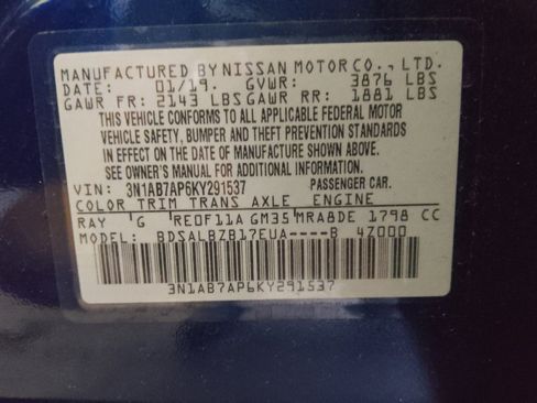 Used 2019 Nissan Sentra S FWD image 33