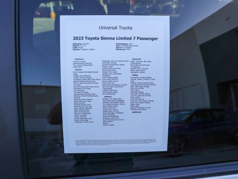 Certified 2023 Toyota Sienna Limited FWD image 51