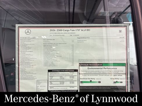 New 2026 Mercedes-Benz Sprinter 2500 image 22