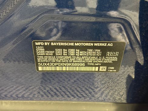 Used 2022 BMW X3 sDrive30i w/ Premium Package 2 RWD image 22