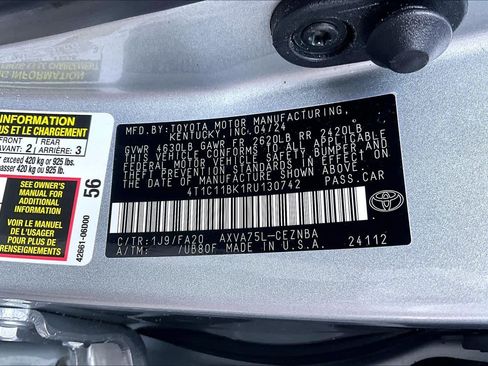 Certified 2024 Toyota Camry LE w/ Cold Weather Package AWD/4WD image 33