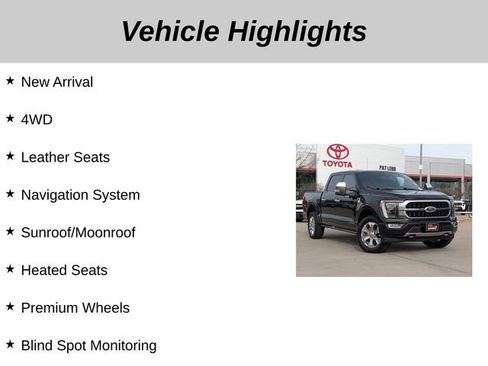 Used 2022 Ford F150 Platinum w/ Equipment Group 701A High image 5