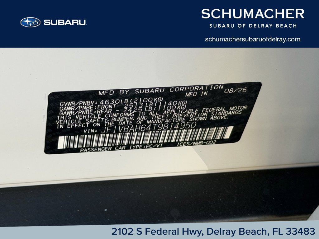 New 2026 Subaru WRX Premium AWD/4WD image 15