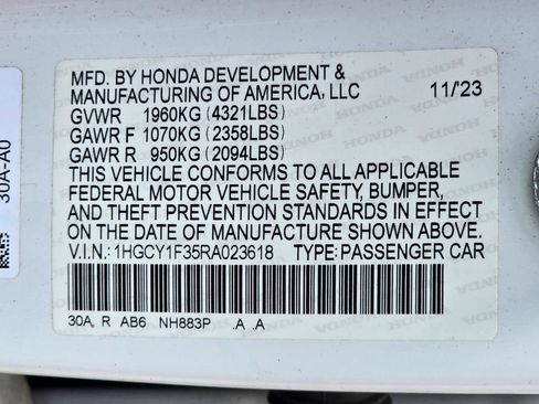 Used 2024 Honda Accord EX image 22
